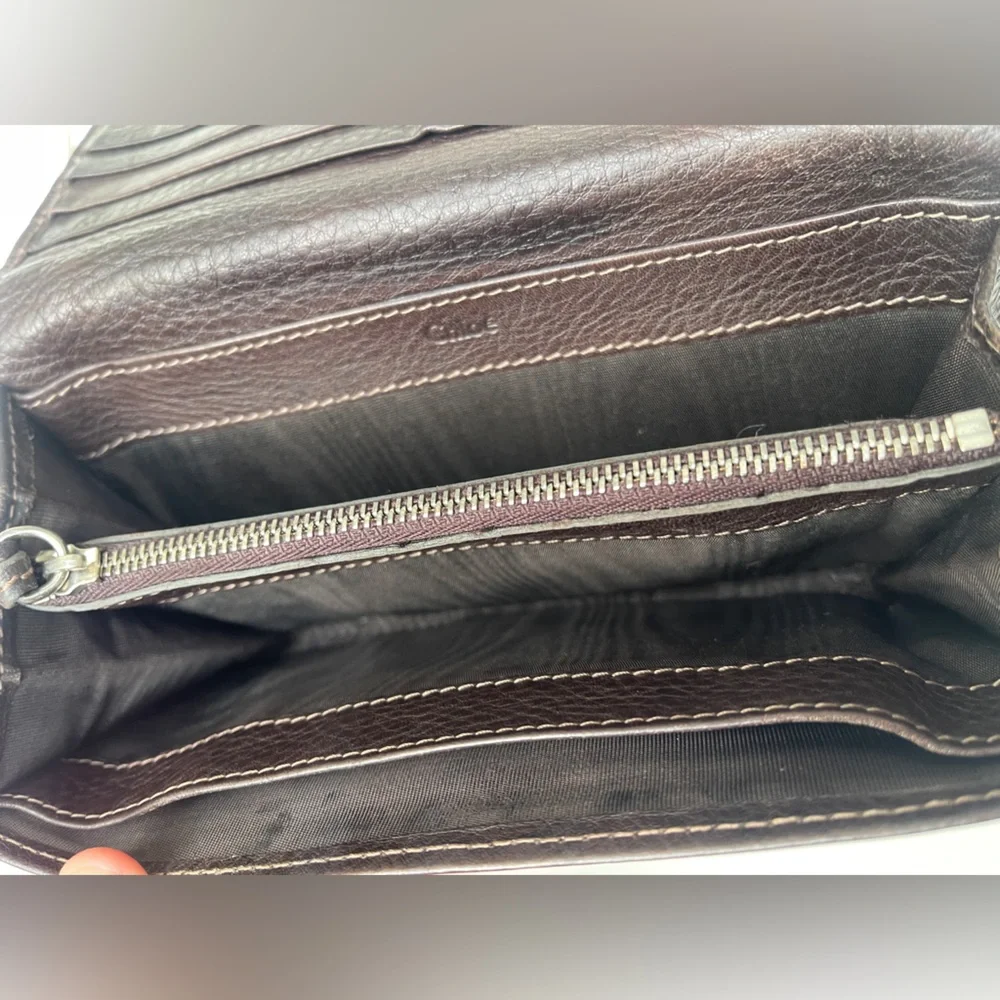 Chloe wallet Paddington lock Leather brown - Picture 9 of 16